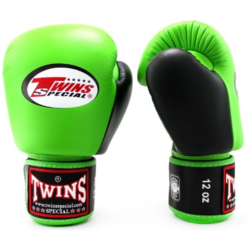 Боксерские перчатки Twins Special (BGVL-3-2T green/black)